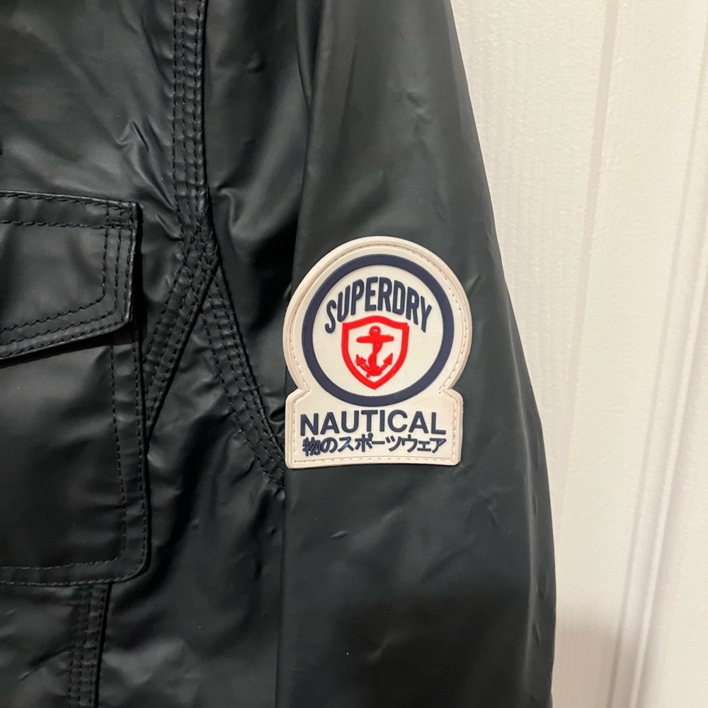 Superdry Nautical Ladies Hooded Jacket - Boat Duffle Jacket Fully Linedsize M - Picture 5 of 16